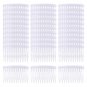 30 Pack Small Clear White Plastic Hair Side Combs Slide Bun Holder with 14 Teeth