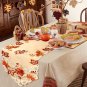 Thanksgiving Table Runner, Handmade Embroidered Maple Leaves Fall Table Runner 6