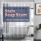 Clear Shower Curtain Liner with Magnets, Plastic Shower Liner Waterproof, 72X72