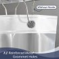 Clear Shower Curtain Liner with Magnets, Plastic Shower Liner Waterproof, 72X72
