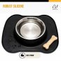 Dog Bowl with Mat - Silicone Dog Bowl Mat - anti Skid - anti Slip Pet Bowls for