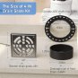 4 Inch Drain Grate Kit Compatible with Schluter Kerdi-Drain Flanges, Drain Grate