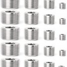 20Pcs Stainless Steel Internal Hex Thread Socket Pipe Plug Fitting 1/8" 1/4" 3/8
