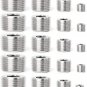 20Pcs Stainless Steel Internal Hex Thread Socket Pipe Plug Fitting 1/8" 1/4" 3/8