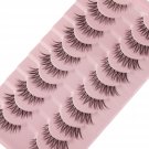 Wiwoseo False Eyelashes Natural Lahes Wispy Russian Strip Lashes Clear Band 15MM