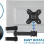 Small TV Monitor Wall Mount Arm | VESA Wall Mount Bracket | Fits 19 20 21 22 23