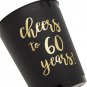 16 Pack Cheers to 60 Years Plastic Party Cups for 60Th Birthday Decorations, Ann