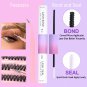 Individual Lashes Extensions Kit, 200Pcs DIY Lashes Clusters 40D 8-16Mm D Curl E