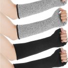 2 Pairs Forearm Protective Sleeves with Fingers Cut Resistant Sleeve Arm Level 5
