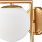 Gold Wall Sconce Mid Century Wall Light Brass Vanity Light Fixture 1 Light with