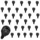 30 Pcs M3.5 Computer Case Thumb Screws #6-32X6Mm Exquisite Craft Black PC Comput