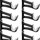 Curtain Rod Bracket, Heavy Duty Curtain Rod Holders Black Curtain Rod Hooks for