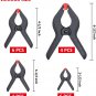 FASTPRO 20-PACK 4-Size Nylon Plastic Spring Clamps with String Bag Organizer, In