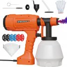 HVLP Paint Spray Gun, Manual Spray Gun 700W, Six Calibers Available - Tangerine