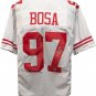 Nick Bosa Autographed San Francisco White Custom Football Jersey 7 Signed - BAS