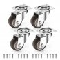 1 Inch Small Caster Wheels for Furniture Small Casters Set of 4 Total Capacity 9