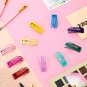 40 Pieces Double Grip Hair Clips Metal Snap Hair Clips Double Snap Barrettes Non