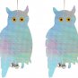 Hanging Owl Decoys to Scare Birds Away - Reflective Bird Deterrent Devices - Sca