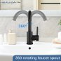 Bar Sink Faucet Single Hole Bathroom Kitchen Small RV Sink Faucet Matte Black De