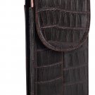 Genuine Leather Cell Phone Holster for Belt, Flip Cell Phone Case with Belt Clip