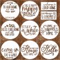 Reusable Stencils for Painting on Wood 12" round Welcome Letters Stencils Templa