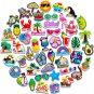 25 50PCS Hawaii Shoe Charms for Croc Bubble Slides Clogs Sandals, Summer Beach S
