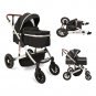 2 In1 Newborn Baby Stroller,Luxury Plating Convertible Baby Stroller,Removable F