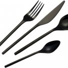 TALFOURD Black Silverware Set Royal 20 Piece Flatware Cutlery Set, 18/10 Stainle