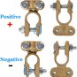 Battery Terminals Connectors Clamps, Brass Positive & Negative Top Post Battery
