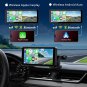 Wireless Car Stereo Carplay Android Auto with Front 2K Dash Cam, 6.86" Portable