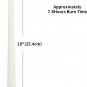 30 Pack Tall Taper Candles - 10 Inch White Dripless, Unscented Dinner Candle - P