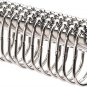 2LB Depot Wide Shower Curtain Rings/Hooks Set, Decorative Polished Chrome Finish