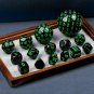 15 Pieces Complete Polyhedral DND Dice Set D3-D100 Spherical D&D Dice Set with D