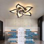 Ceiling Fan with Lights Remote Control, 24" Black, 6 Speeds 3 Light Color Low Pr