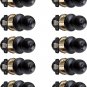 Black Door Knob Set, Interior Door Knobs Privacy Door Handles Black for Bed and
