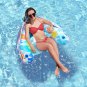 LAYCOL Pool Float with Canopy, Adult Inflatable Pool Chair Leisure Float, Adjust