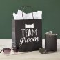 20 Pack Bride and Groom Gift Bags with Tissue Paper for Wedding, Groomsmen, Brid