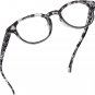 round Blue Light Blocking Reading Glasses, UV Protection and Anti-Reflective Len