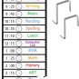 AKAYOK Daily Schedule Pocket Chart, 13+1 Pocket Visual Schedule Chart, 18 Double