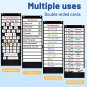 AKAYOK Daily Schedule Pocket Chart, 13+1 Pocket Visual Schedule Chart, 18 Double