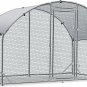 Large Metal Chicken Coop Upgrade Tri-Supporting Wire Mesh Chicken Run,Chicken Pe