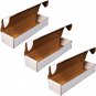 3-Pack &acirc;�&cent; 800-Count Trading/Gaming Card Storage Box &acirc;�&cent; Woodhaven Trading Firm Bran