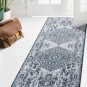 Washable Runner Rug - 2X6 Boho Hallway Runner Rug, Non-Slip Kitchen Bathroom Run