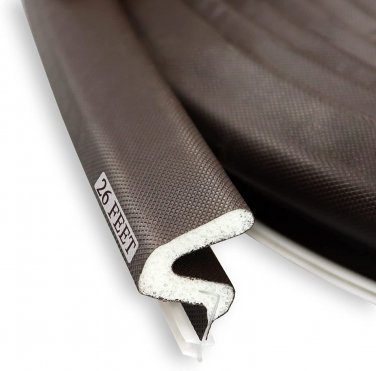 Kerf Weather Stripping Door Seal Strip 26 Ft "Q" Foam Door Weatherstrip Seal for