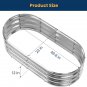 Raised Garden Bed Kit, Galvanized Raised Planter 4X2X1Ft Box Outdoor for Vegetab