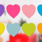 Heart Sticky Notes 3X3 In, 8 Pads, Super Cute Bright Color Strong Adhesive Post,