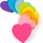 Heart Sticky Notes 3X3 In, 8 Pads, Super Cute Bright Color Strong Adhesive Post,