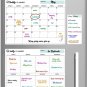 Magnetic Calendar for Fridge - Dry Erase Calendar Set: Monthly & Weekly Fridge C