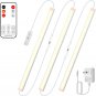 under Cabinet Lights Plug In, 3 Pcs 12 Inch under Cabinet Lighting, 2700K Warm W