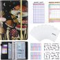 Budget Binder, A6 Binder with Zipper Envelopes Money Organizer for Cash Budget P